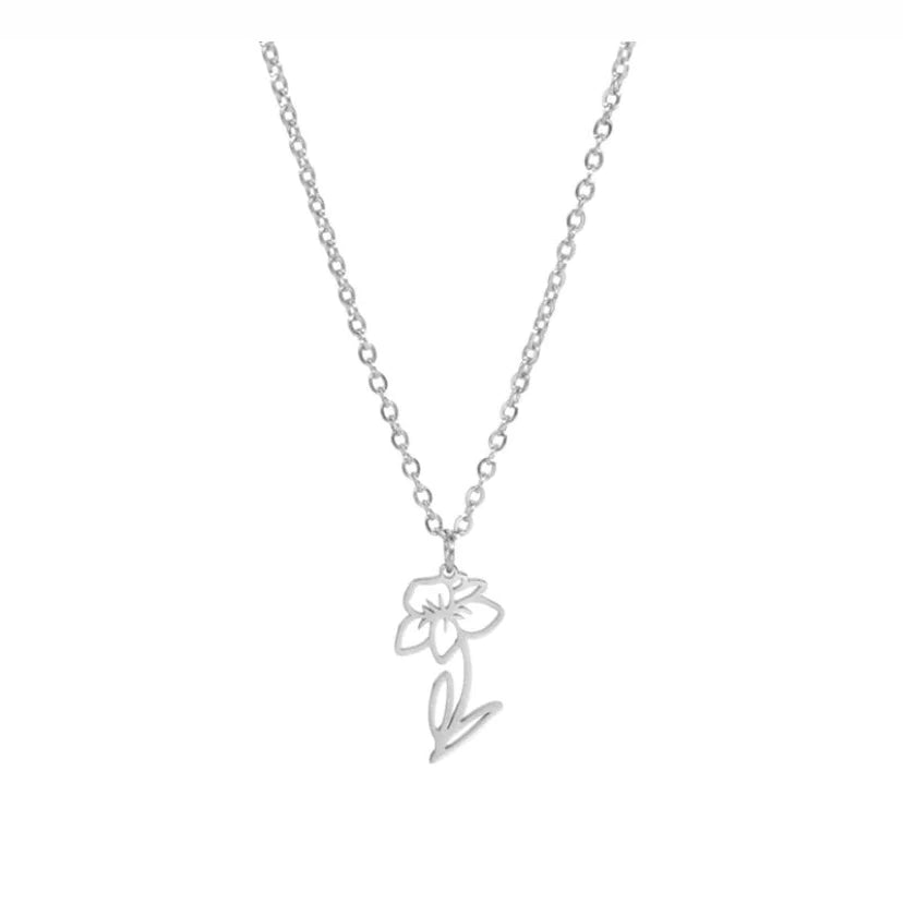 Créatival - Collier Narcisse Argent