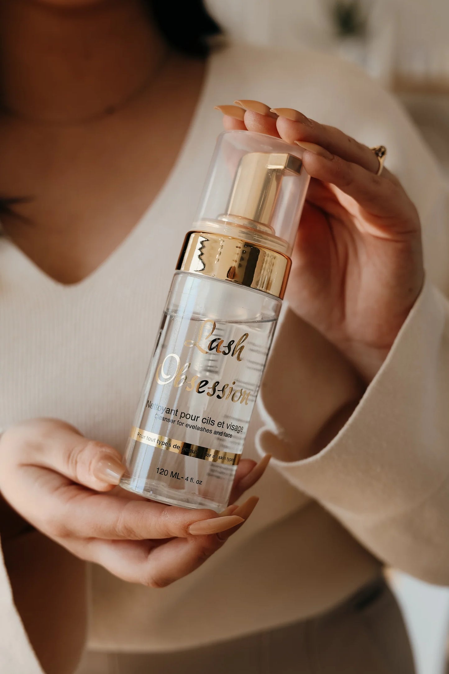 Nettoyant shampoing à cils