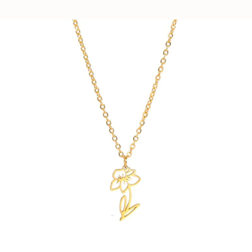 Créatival - Collier Narcisse Or