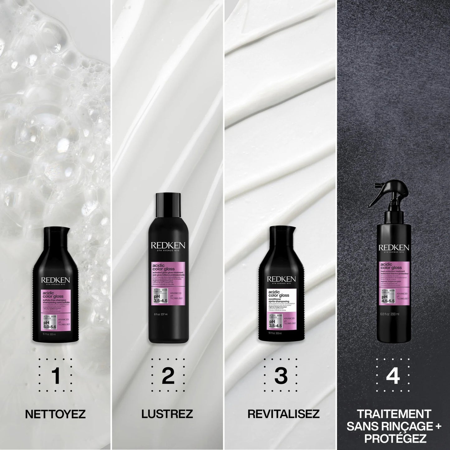 Shampoing acidic color gloss  - 300 ML