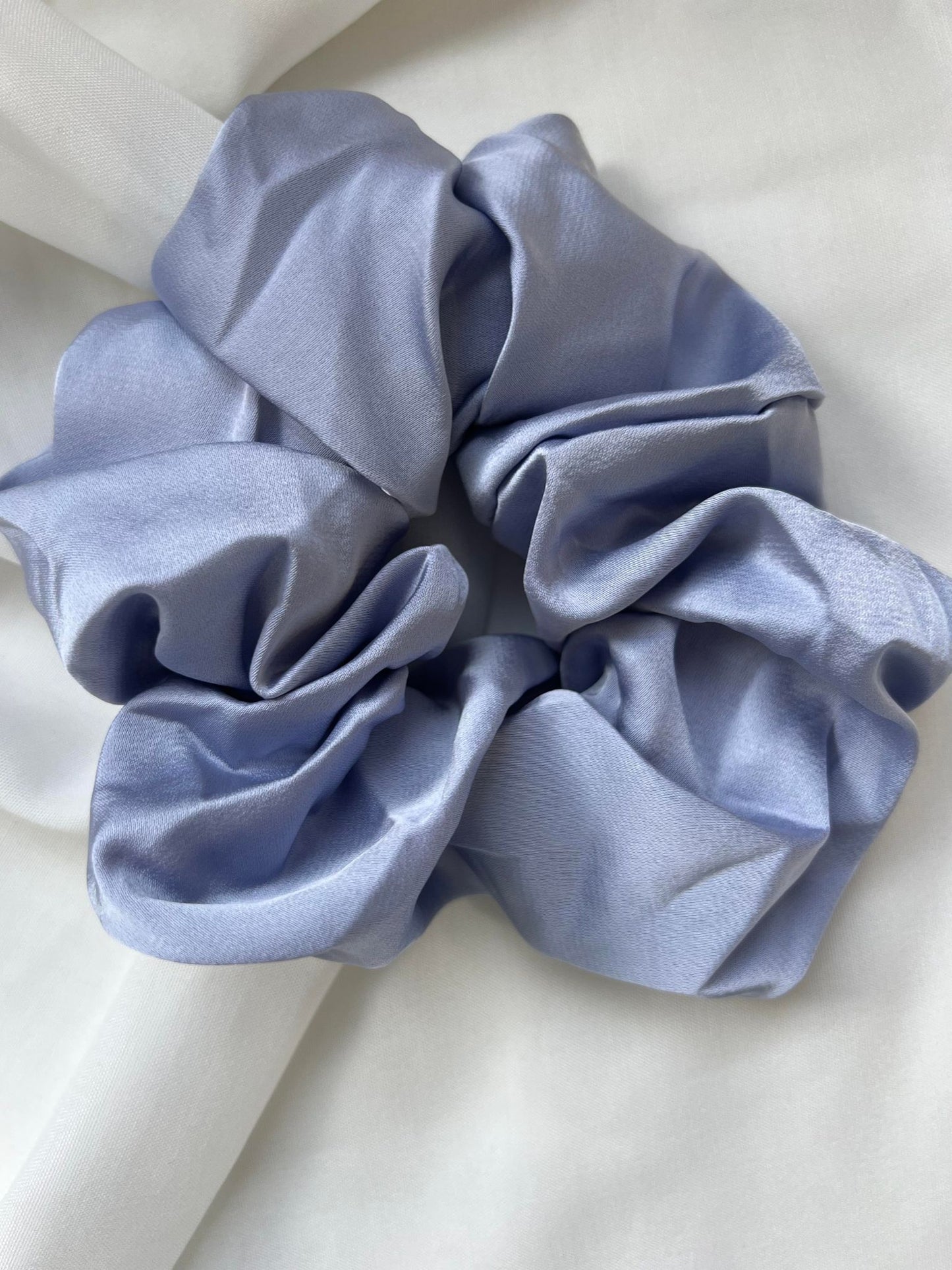 Chouchou de soie  pour cheveux XXL - Lila
