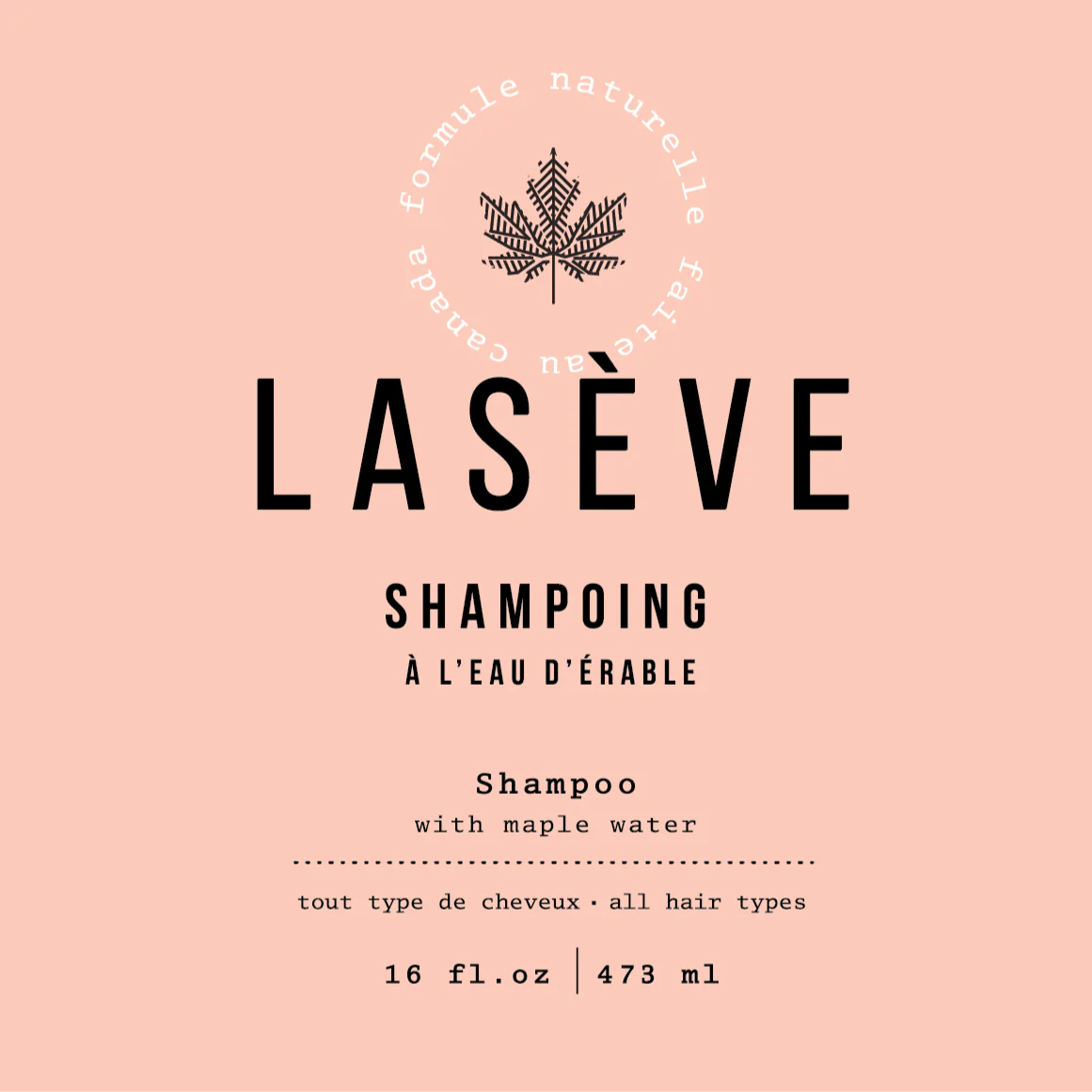 Lasève - shampoing a l'eau d’érable